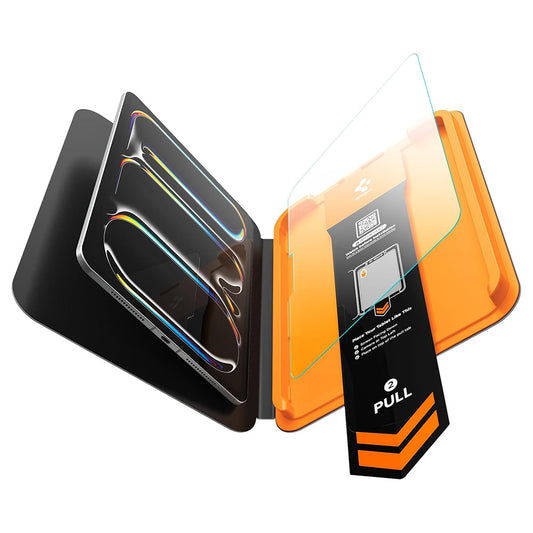 Película protetora de ecrã Spigen GlastR Align Master T para Apple iPad Pro 11 (2025) / Pro 11 (2024), Vidro Temperado, Cola Total AGL11699