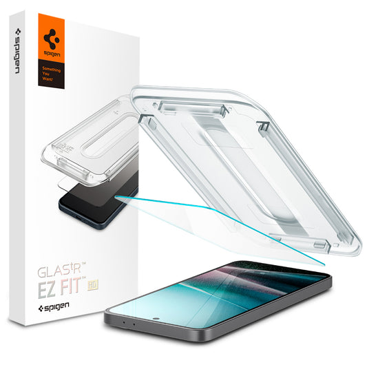 Película Protetora de Ecrã Spigen GlastR EZ FIT HD para Samsung Galaxy A37 5G / A36 A366, Vidro Temperado, Colagem Total, Conjunto de 2 peças AGL11365