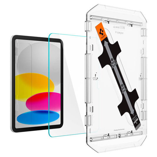 Película protetora de ecrã Spigen GlastR EZ FIT para Apple iPad (2025) / (2022), Vidro Temperado, Cola Total AGL05554