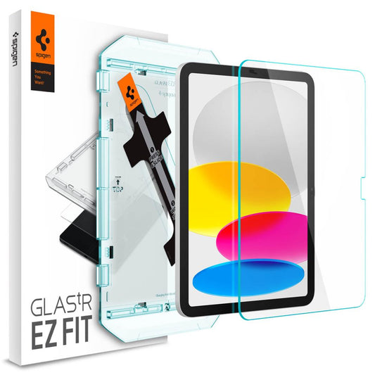 Película protetora de ecrã Spigen GlastR EZ FIT para Apple iPad (2025) / (2022), Vidro Temperado, Cola Total AGL05554
