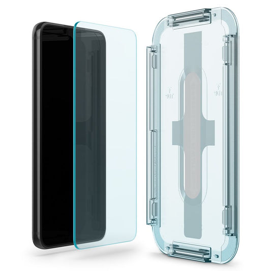 Película protetora de ecrã Spigen GlastR EZ FIT para Samsung Galaxy S22 5G S901, Vidro Temperado, Cola Total, Conjunto de 2 unidades AGL04151