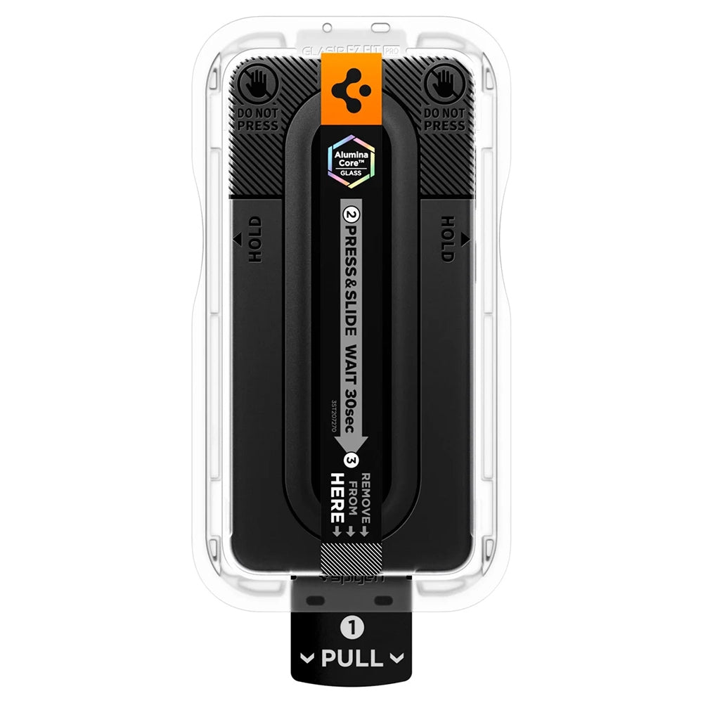 Película protetora de ecrã Spigen GlastR EZ FIT Pro HD para Samsung Galaxy S26 FE S741, Vidro Temperado, Cola Total, Conjunto de 2 unidades AGL11811