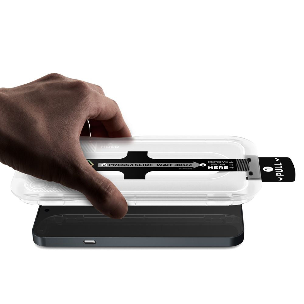 Película protetora de ecrã Spigen GlastR EZ FIT Pro para Nothing Phone (4a) Pro, Vidro Temperado, Cola Total, Conjunto de 2 unidades AGL11681