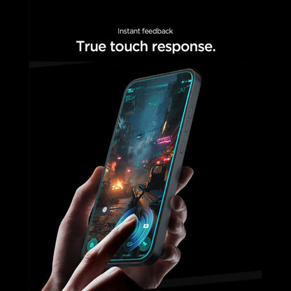 Película protetora de ecrã Spigen GlastR EZ FIT Pro para Nothing Phone (4a) Pro, Vidro Temperado, Cola Total, Conjunto de 2 unidades AGL11681