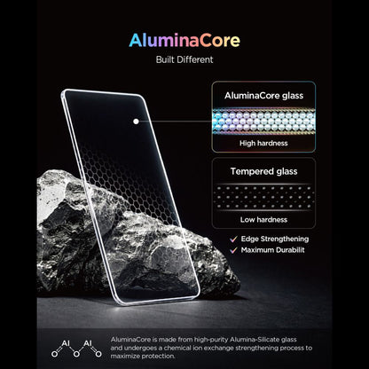 Película protetora de ecrã Spigen GlastR EZ FIT Pro para Nothing Phone (4a) Pro, Vidro Temperado, Cola Total, Conjunto de 2 unidades AGL11681