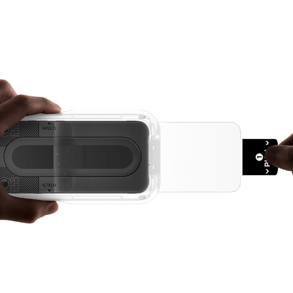 Película protetora de ecrã Spigen GlastR EZ FIT Pro para Nothing Phone (4a), Vidro Temperado, Cola Total, Conjunto de 2 peças AGL11682