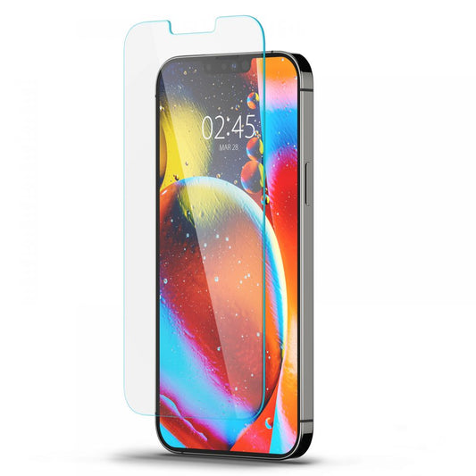 Película Protetora de Ecrã Spigen GlastR Slim para Apple iPhone 17e / 16e / 14 / 13 Pro, Vidro Temperado, Full Glue