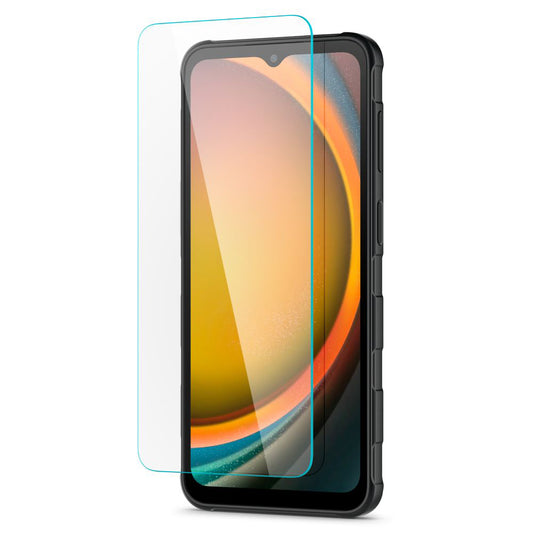 Película protetora de ecrã Spigen GlastR Slim para Samsung Galaxy XCover7 Pro / Xcover7 G556, Vidro Temperado, Cola Total, Conjunto 2 peças AGL09407