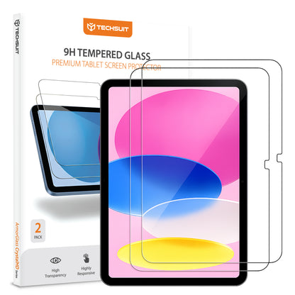 Película Protetora de Ecrã Techsuit ArmorGlass CrystalHD para Apple iPad (2025) / (2022), Vidro Temperado, Full Glue, Conjunto de 2 peças