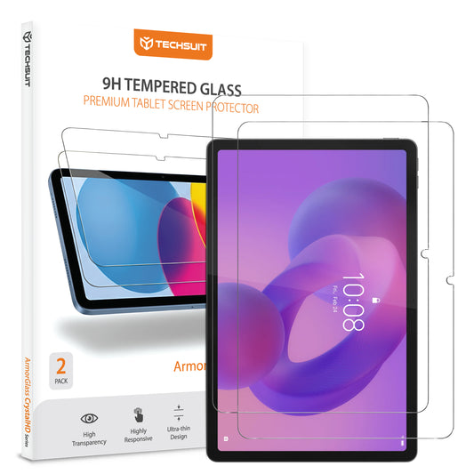 Película Protetora de Ecrã Techsuit ArmorGlass CrystalHD para Lenovo Idea Tab 11, Vidro Temperado, Full Glue, Conjunto de 2 peças