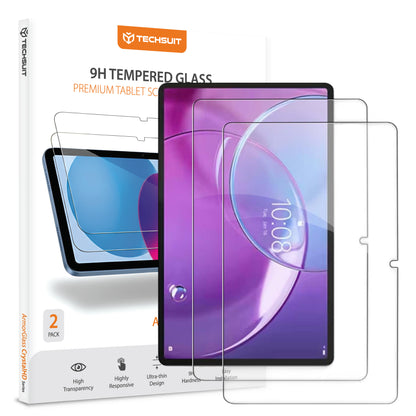 Película protetora de ecrã Techsuit ArmorGlass CrystalHD para Lenovo Idea Tab Pro Gen 2, Vidro Temperado, Cola Total, Conjunto de 2 unidades