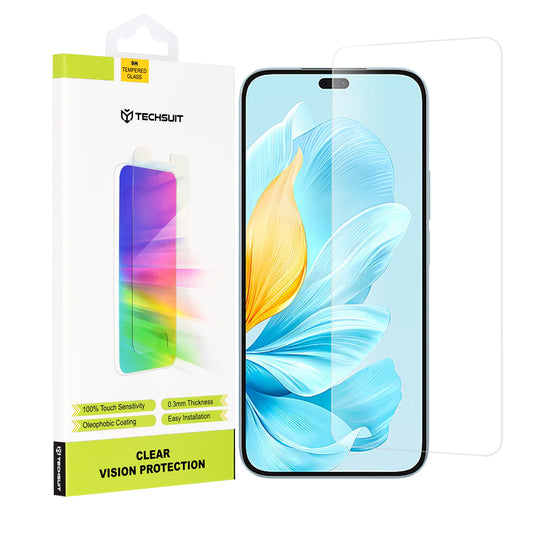 Película protetora de ecrã Techsuit Clear Vision para Honor 200 Lite, Vidro Temperado, Cola Total