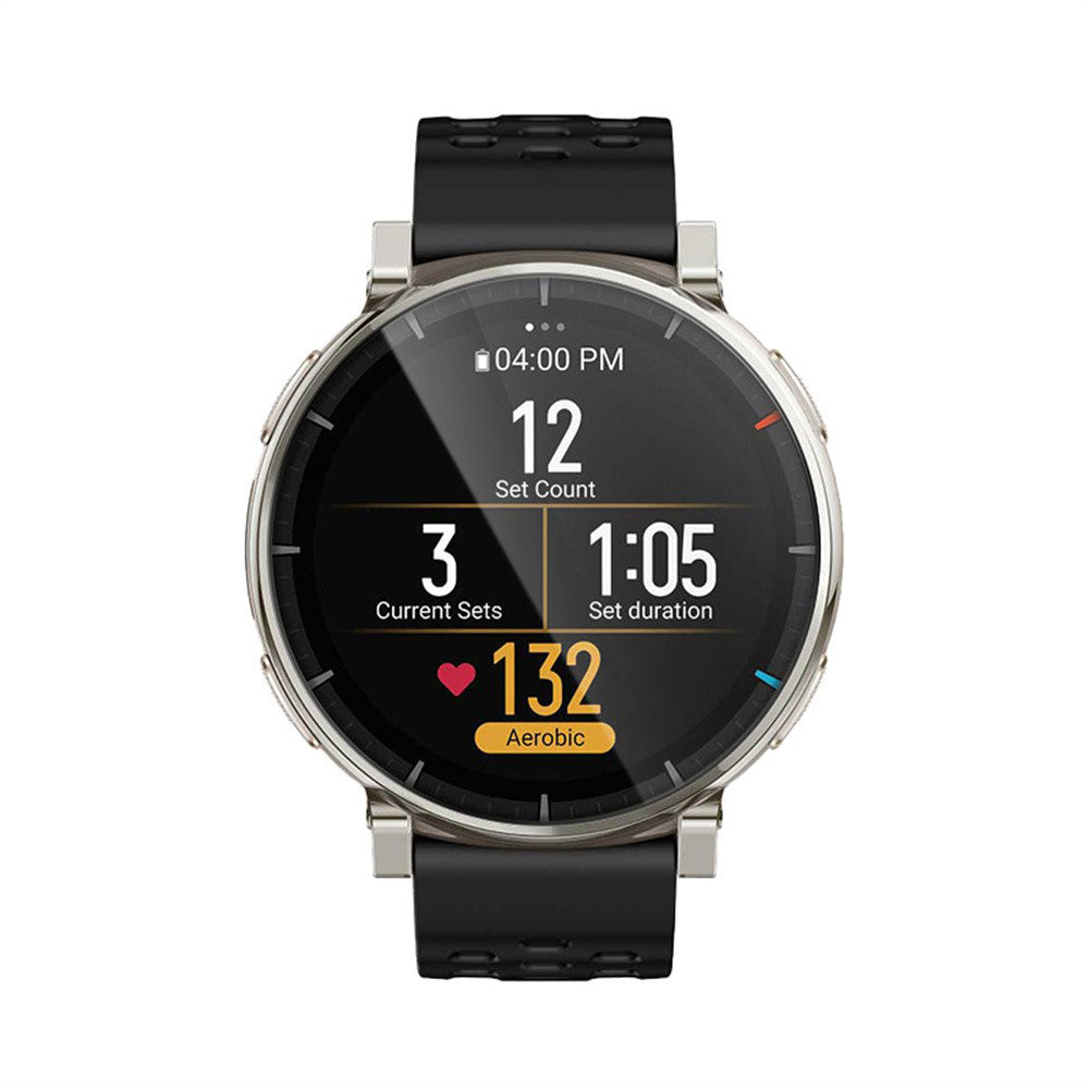 Película Protetora de Ecrã Techsuit Nano Flex para Amazfit Active 3 Premium, Plástico, Conjunto de 2 peças, Preta