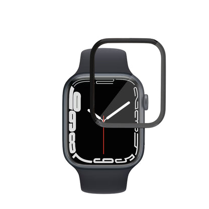Película Protetora de Ecrã Techsuit Nano Flex para Apple Watch Series 9 / 8 / 7 45mm, Plástico, Conjunto de 2 peças, Preta