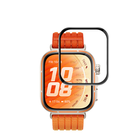 Película protetora de ecrã Techsuit Nano Flex para Huawei Watch Fit 5 Pro, Plástico, Conjunto de 2 unidades, Preta