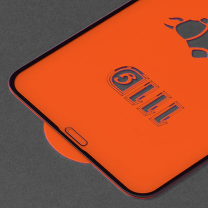 Película protetora de ecrã Techsuit para Apple iPhone 11 Pro Max / XS Max, Vidro Temperado, Cola Total, 111D, Preta