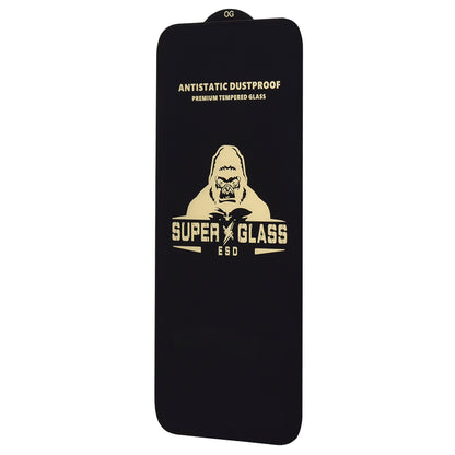 Película protetora de ecrã Techsuit para Apple iPhone 14 Pro, Vidro Temperado, Cola Total, Preta
