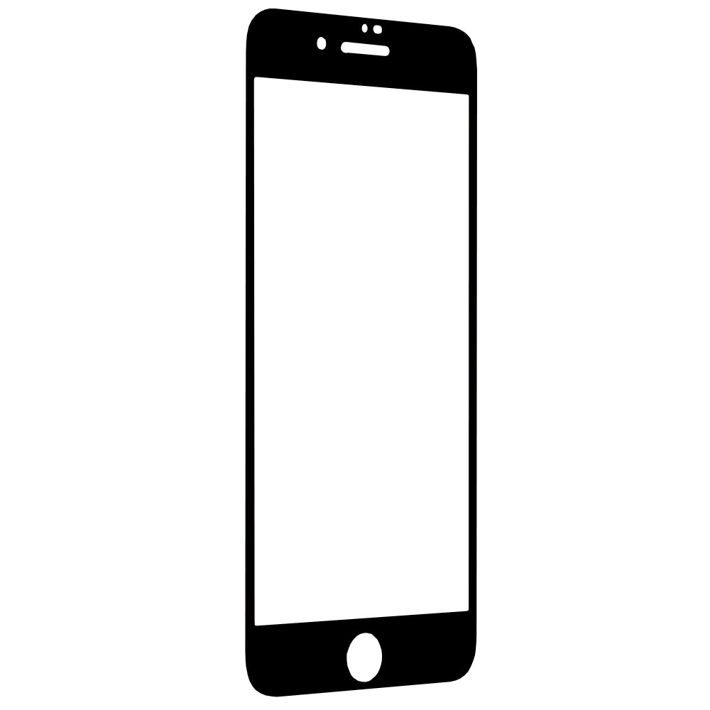 Película protetora de ecrã Techsuit para Apple iPhone SE (2022) / SE (2020) / 8 / 7, Vidro Temperado, Cola Total, 111D, Preta