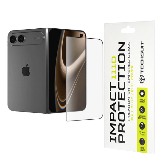 Película protetora de ecrã Techsuit para Apple iPhone Ultra, Vidro Temperado, Full Glue, 111D, Preto