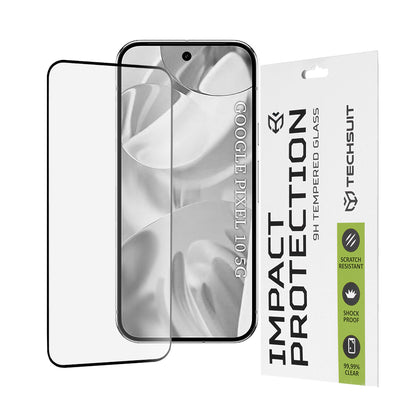 Película protetora de ecrã Techsuit para Google Pixel 10, Vidro Temperado, Full Glue, 111D, Preto