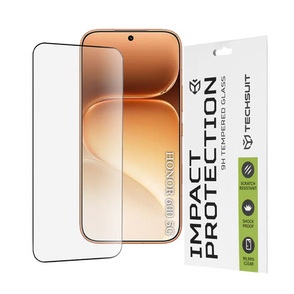 Película protetora de ecrã Techsuit para Honor 600 Pro / 600, Vidro Temperado, Full Glue, 111D, Preto