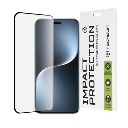 Película protetora de ecrã Techsuit para Honor Magic7 Pro, Vidro Temperado, Full Glue, 111D, Preto