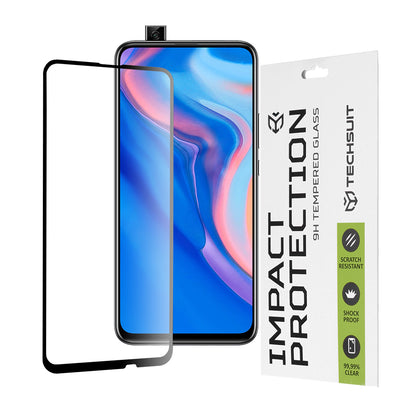 Película protetora de ecrã Techsuit para Huawei Y9 Prime (2019) / P Smart Z, Vidro Temperado, Cola Total, 111D, Preta