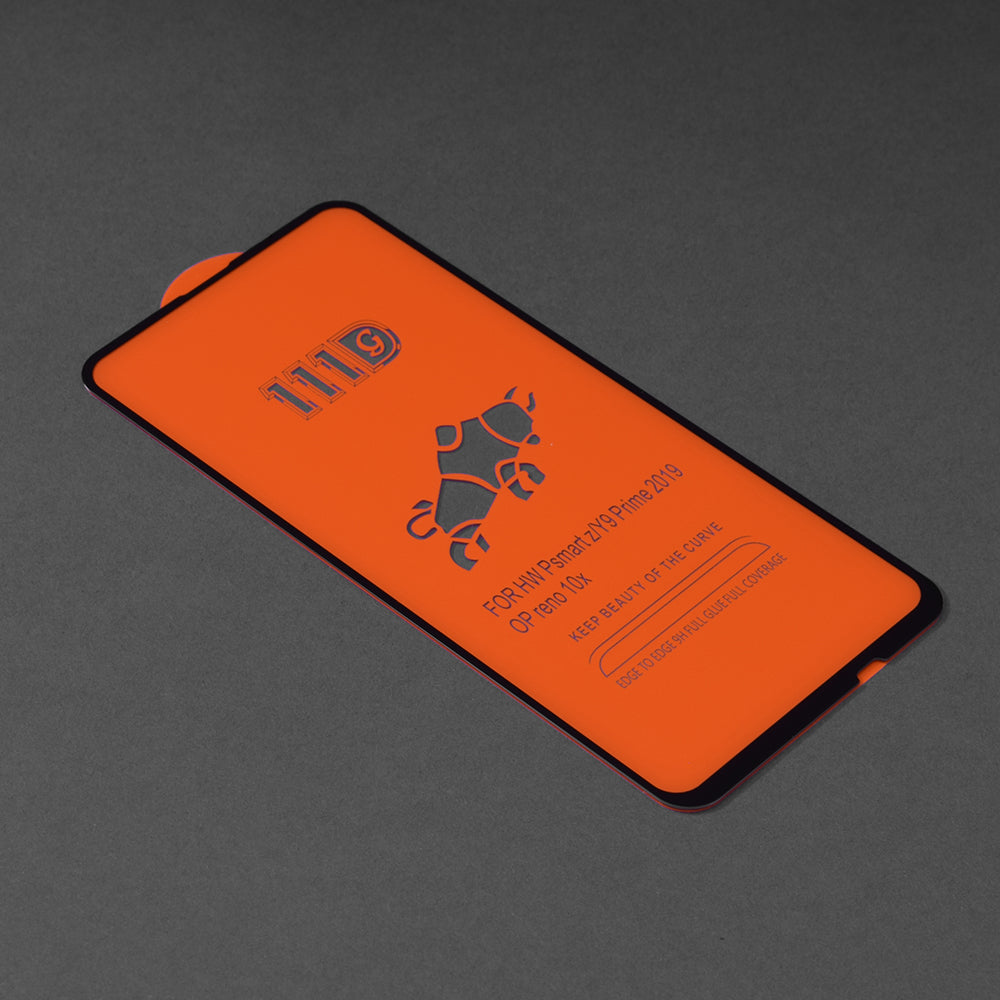 Película protetora de ecrã Techsuit para Huawei Y9 Prime (2019) / P Smart Z, Vidro Temperado, Cola Total, 111D, Preta