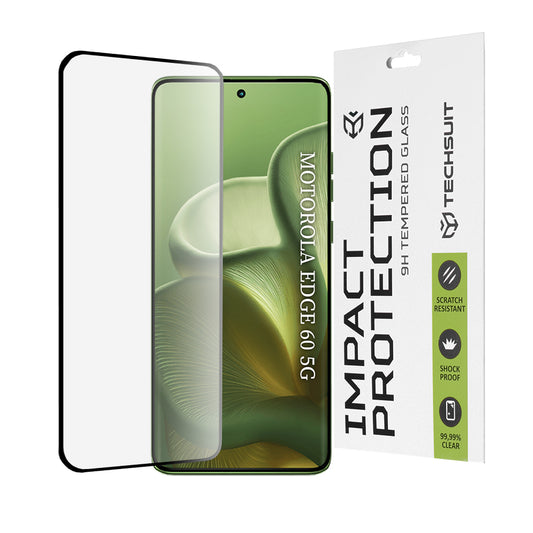 Película protetora de ecrã Techsuit para Motorola Edge 60 Fusion / Edge 60, Vidro Temperado, Full Glue, 111D, Preto