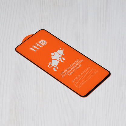 Película protetora de ecrã Techsuit para Motorola Moto G04s / E14 / G24 Power / G04 / G24, Vidro Temperado, Cola Total, 111D, Preta