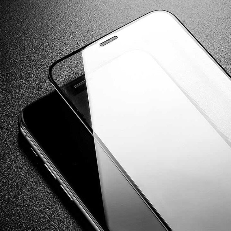 Techsuit Screen Protector Film for Motorola Moto G15 / G15 Power, Tempered Glass, Full Glue, 111D, Black