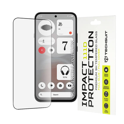 Película protetora de ecrã Techsuit para Nothing Phone (4b), Vidro Temperado, Full Glue, 111D, Preto