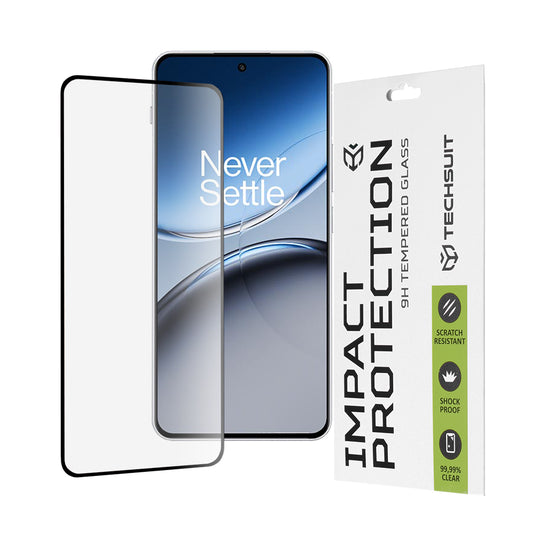 Película protetora de ecrã Techsuit para OnePlus Nord 4, vidro temperado, cola total, 111D, preta