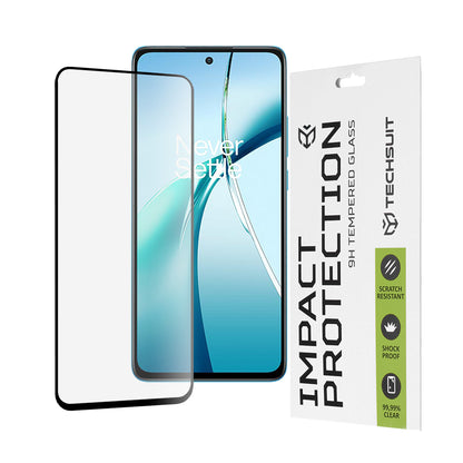 Película protetora de ecrã Techsuit para OnePlus Nord CE4 Lite, vidro temperado, cola total, 111D, preta