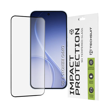 Película de Proteção de Ecrã Techsuit para Oppo Reno15 FS / Reno15 F, Vidro Temperado, Full Glue, 111D, Preta