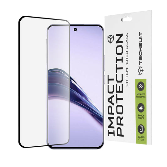 Película protetora de ecrã Techsuit para Realme 13 Pro / 13 Pro+, Vidro Temperado, Cola Total, 111D, Preta