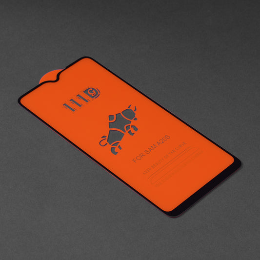 Película protetora de ecrã Techsuit para Samsung Galaxy A20s A207, vidro temperado, cola total, 111D, preta