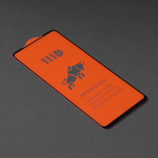 Película protetora de ecrã Techsuit para Samsung Galaxy A21s A217 / A21 A215, Vidro Temperado, Full Glue, 111D, Preto