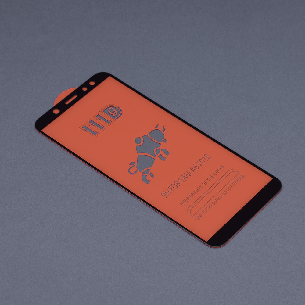 Película protetora de ecrã Techsuit para Samsung Galaxy A6 (2018) A600, Vidro Temperado, Full Glue, 111D, Preto
