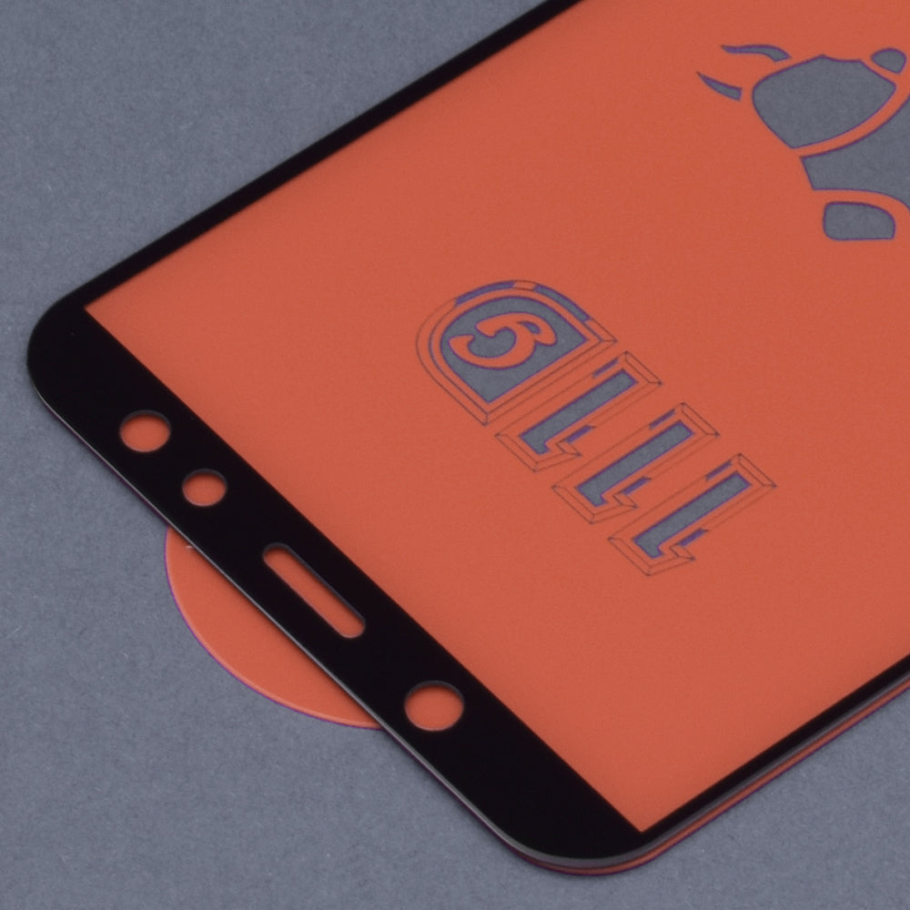 Película protetora de ecrã Techsuit para Samsung Galaxy A6 Plus (2018) A605, Vidro Temperado, Full Glue, 111D, Preto