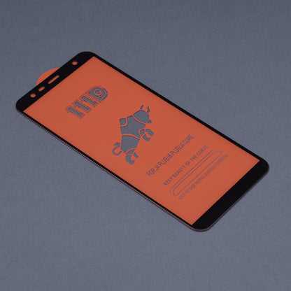 Película protetora de ecrã Techsuit para Samsung Galaxy J6+ J610 / J4 Plus (2018) J415, Vidro Temperado, Full Glue, 111D, Preta
