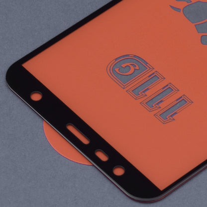 Película protetora de ecrã Techsuit para Samsung Galaxy J6+ J610 / J4 Plus (2018) J415, Vidro Temperado, Full Glue, 111D, Preta