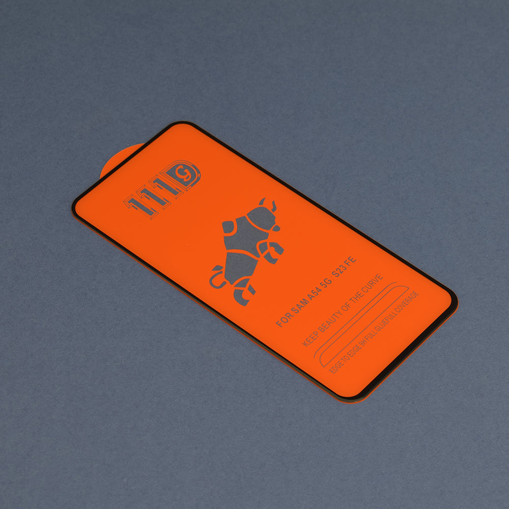Película protetora de ecrã Techsuit para Samsung Galaxy S23 FE S711, Vidro Temperado, Cola Total, 111D, Preta