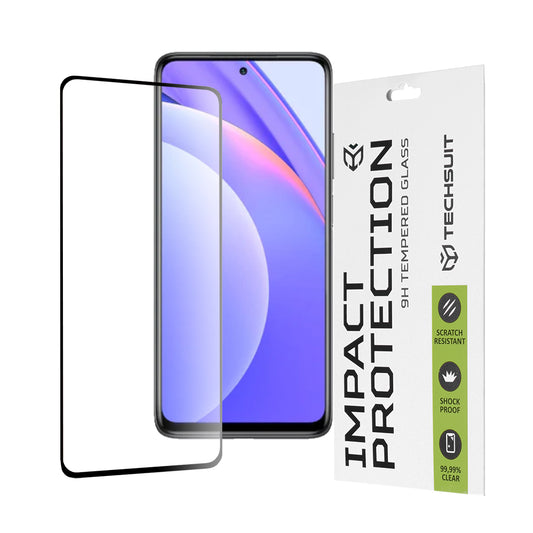 Película protetora de ecrã Techsuit para Xiaomi Mi 10T Lite 5G, Vidro Temperado, Full Glue, 111D, Preta