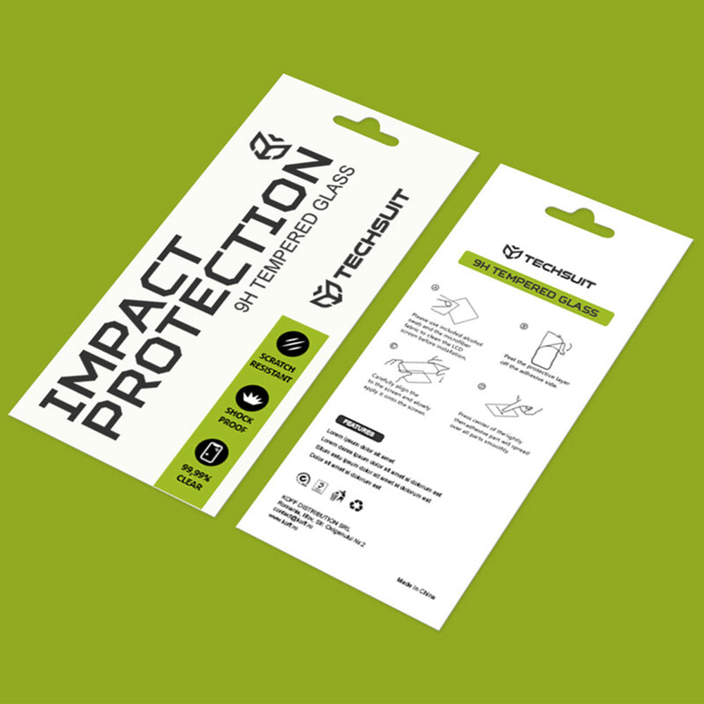 Techsuit Screen Protector for Xiaomi Poco F8 Pro, Tempered Glass, Full Glue, 111D, Black