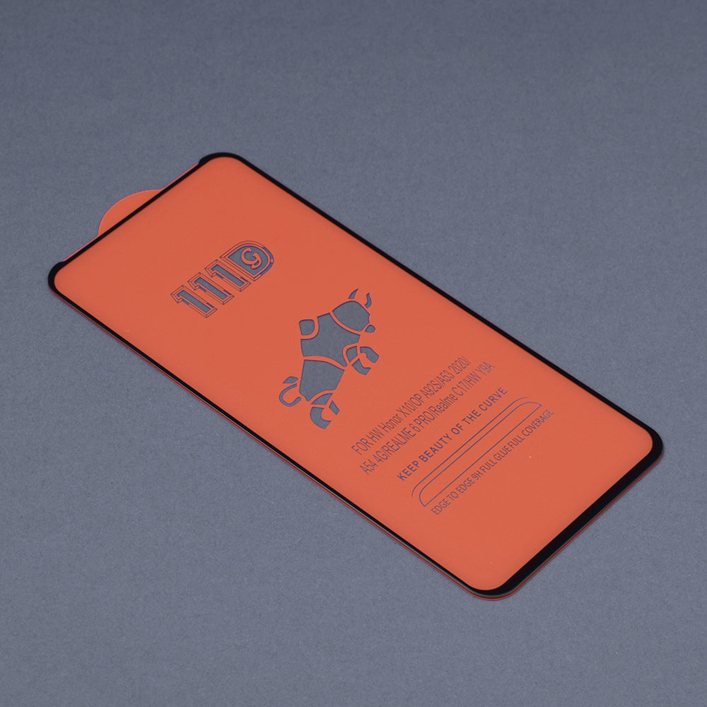 Película protetora de ecrã Techsuit para Xiaomi Poco M4 Pro / Redmi Note 11S / Note 11, Vidro Temperado, Cola Total, 111D, Preta
