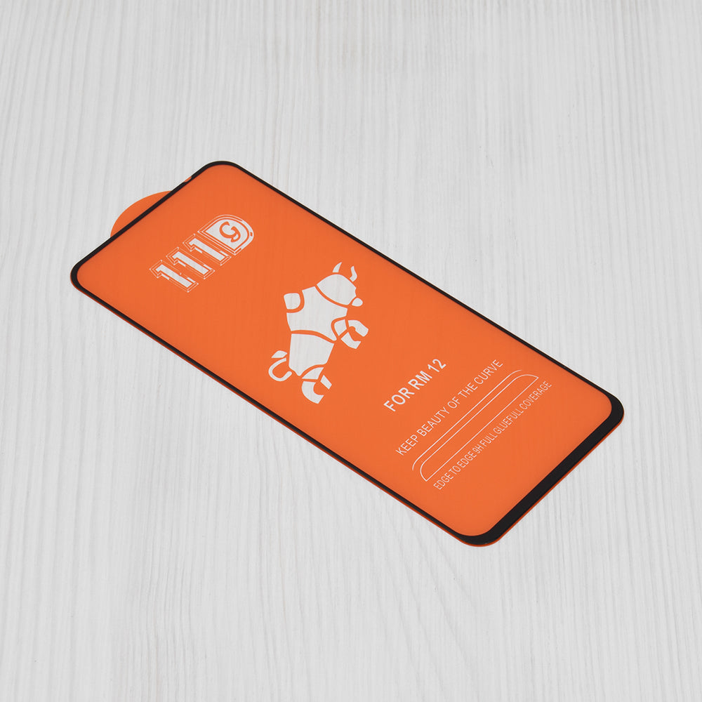 Película protetora de ecrã Techsuit para Xiaomi Poco M6 4G / Redmi 13 / 12 5G / 12, Vidro Temperado, Cola Total, 111D, Preta