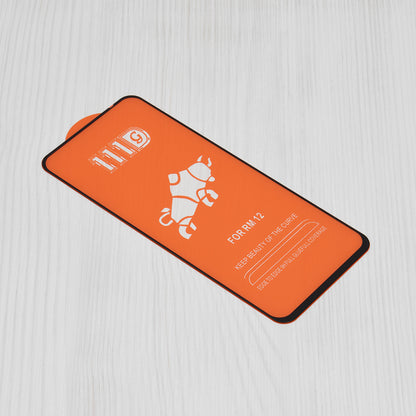 Película protetora de ecrã Techsuit para Xiaomi Poco M6 4G / Redmi 13 / 12 5G / 12, Vidro Temperado, Cola Total, 111D, Preta