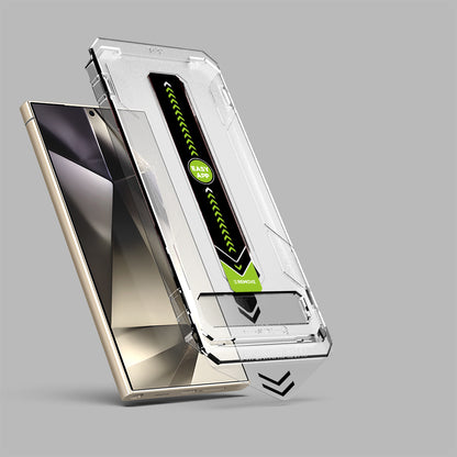Película protetora de ecrã Techsuit TitanGlass CrystalHD para Samsung Galaxy S24 Ultra S928, Vidro Temperado, Cola Total