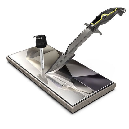 Película protetora de ecrã Techsuit TitanGlass CrystalHD para Samsung Galaxy S24 Ultra S928, Vidro Temperado, Cola Total
